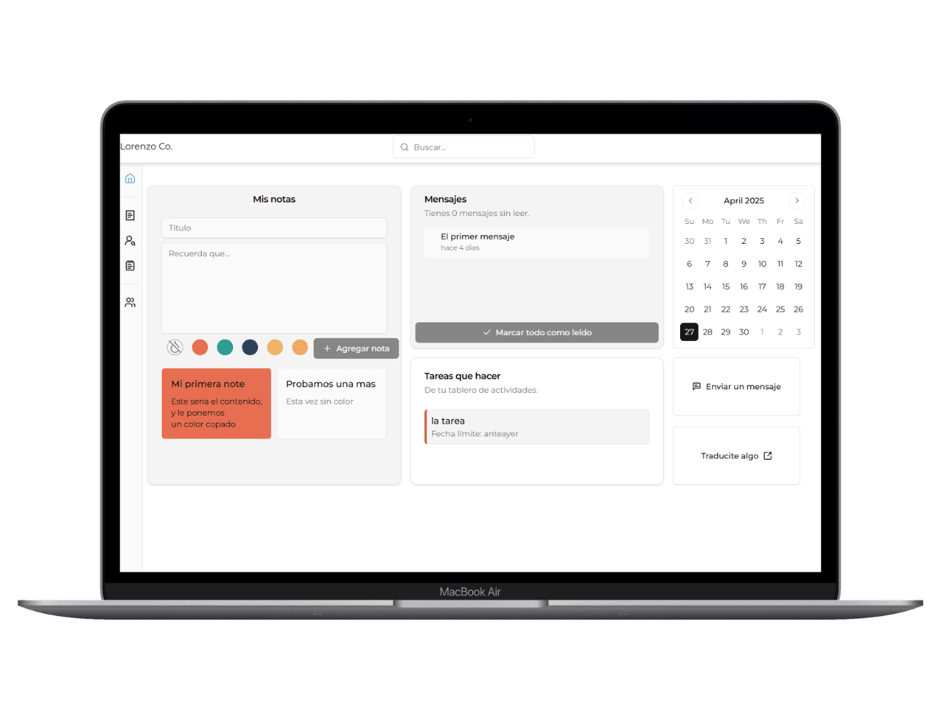 Gestionate team and permissions view